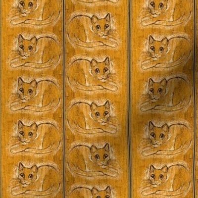 Etched Wood Cat