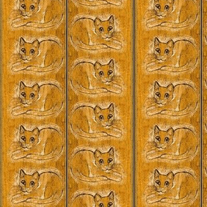 Etched Wood Cat