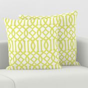 Imperial Trellis-Citron/White-Reverse-Large