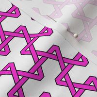 Hot Pink Triangles on White