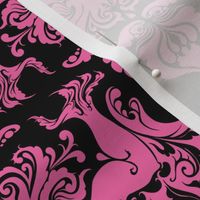 I Love Craft (Cthulhu Damask) Pink and Black