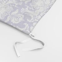 I Love Craft (Cthulhu Damask) White and Purple