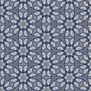 Sphynx Cat Mitchie Eye Abstract Dusty Blue Tones