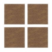 Grass Mat -  warm walnut brown