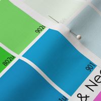 neon & pastel uncoated color map