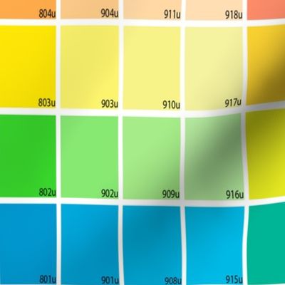 neon & pastel uncoated color map