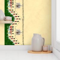 The Grand Old Duke Of York ~ Border Print On Parchment