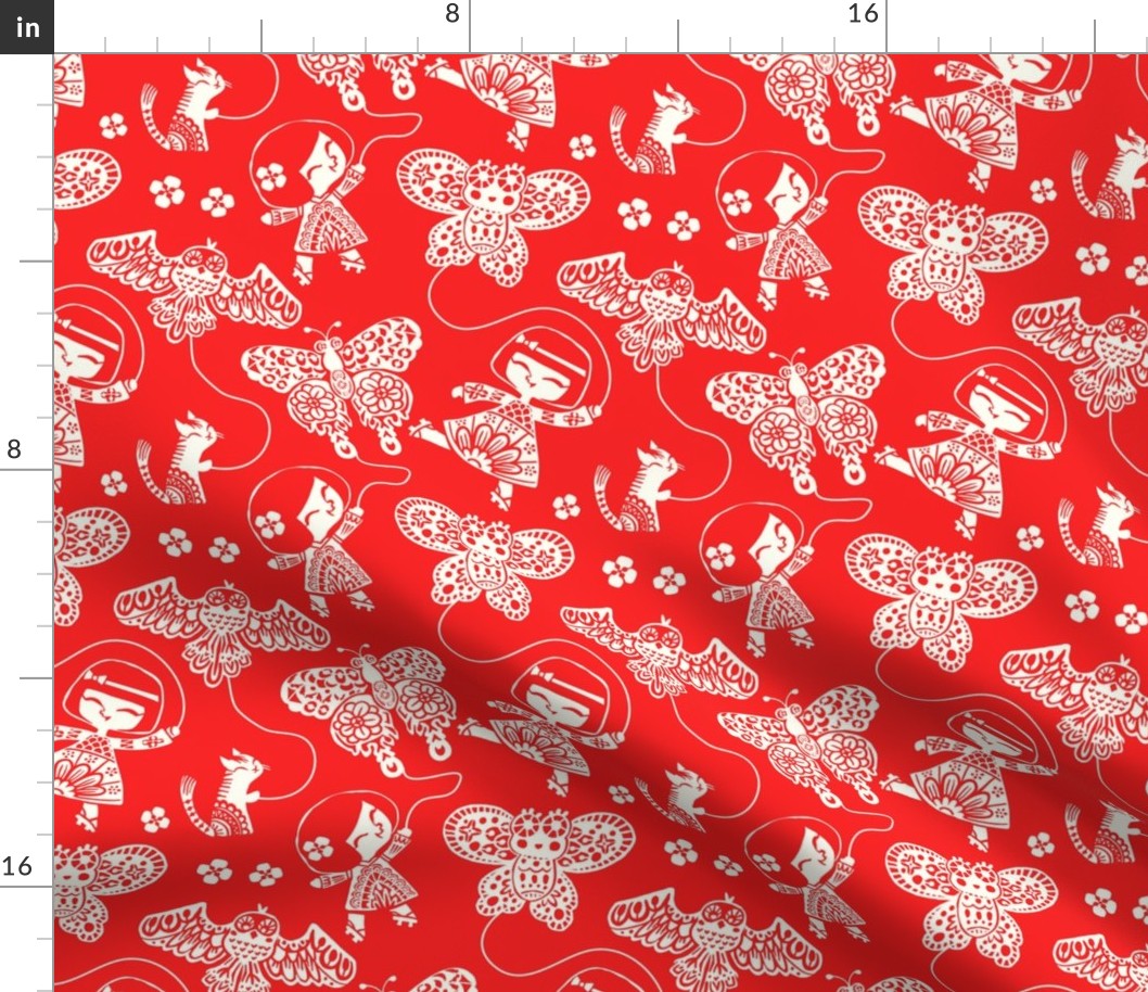 Butterfly Kites - red