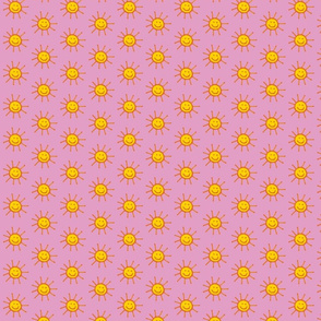 Happy Suns in Pink