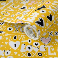 Bright yellow love doodles 18_0418