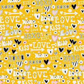 Bright yellow love doodles 18_0418