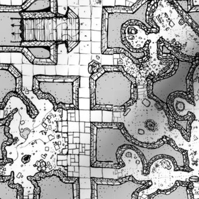 Geomorphic Dungeon Map Grey