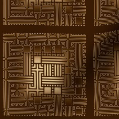 Brown and Bronze Maze © Gingezel™