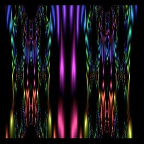Black Fractal with Bright Colors © Gingezel™