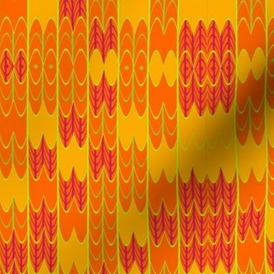 Bright Orange and Yellow Mosaic