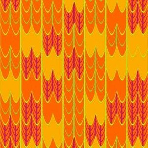 Bright Orange and Yellow Mosaic