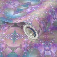 Blue Purple and Pink Bubble Fractal © Gingezel™