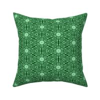 Patchwork: Triangulated Hexagons with Studs - Green