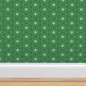 Patchwork: Triangulated Hexagons with Studs - Green