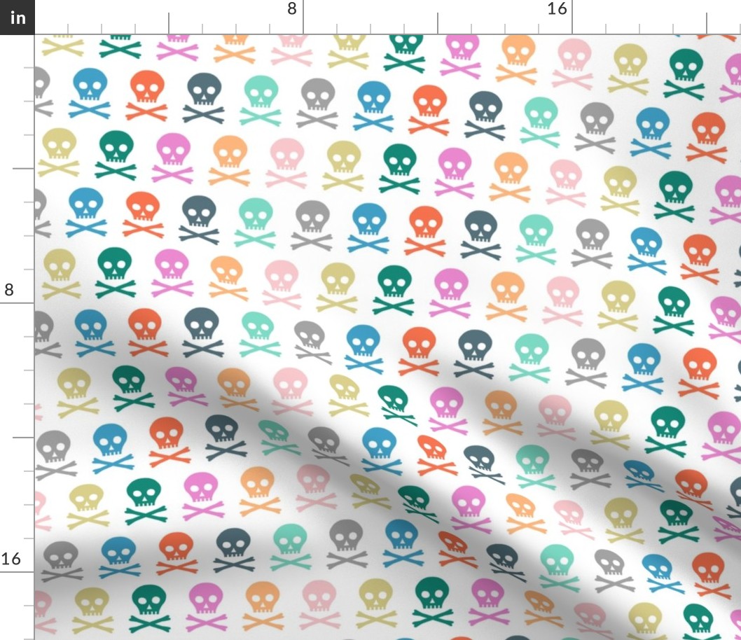 skulls - pastel