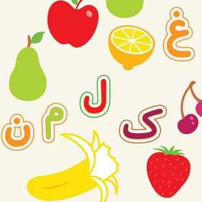 Arabic Alphabet Fruits