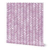 Herringbone Purple Orchid by Friztin