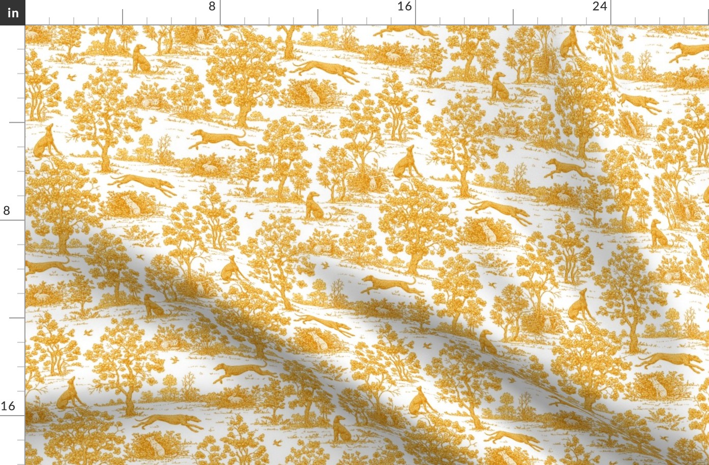 Gold Greyhound Toile 