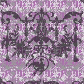 1892 Bird On a Wire Damask ~ Amaranthine