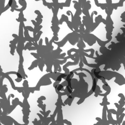 1892 Bird On a Wire Damask ~ Silhouettes