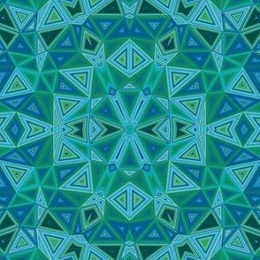 Blue Green Triangles © Gingezel™