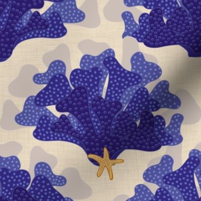 indigo_coral_with_starfish_on_natural_linen