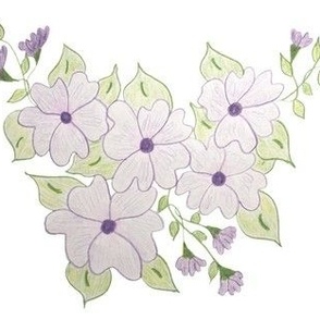 FloralPurplePuddy-Fabric