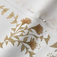 Golden Luv Dust Small Print Fabric