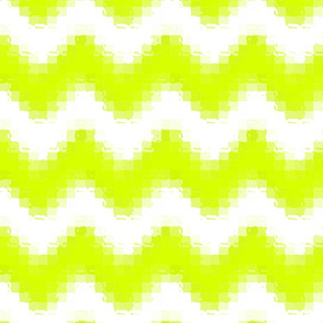 Liquid Chevron Pixels - Chartreuse