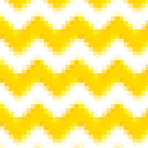 Liquid Chevron Pixels - Gold