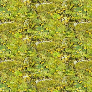 Van Gogh A Field of Yellow Flowers