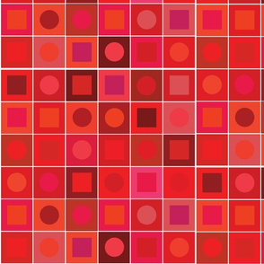 checkers - medium red