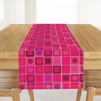 checkers - medium fushia