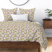 Gardening Love Pattern - White