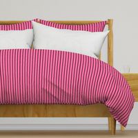 Wide pink stripes on narrow dark brown stripes.