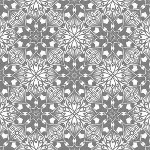 Kaleidoscopic Onion - Gray