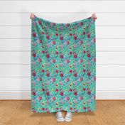 In The Garden Floral // Turquoise 
