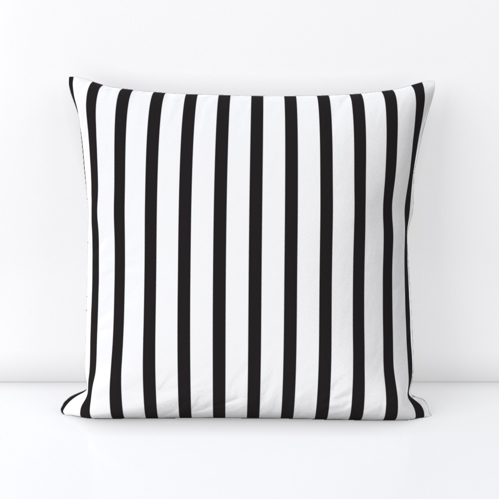 Black and White Stripes Vertical