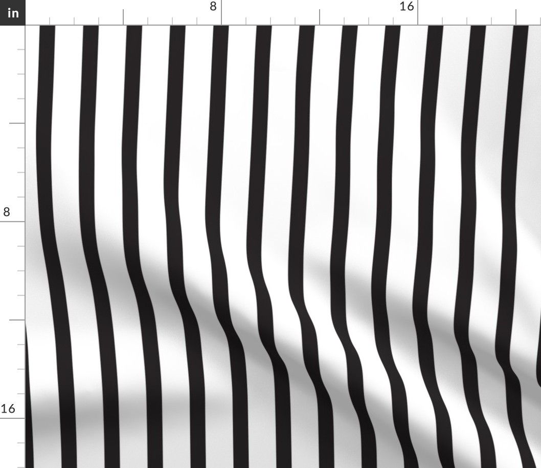 Black and White Stripes Vertical