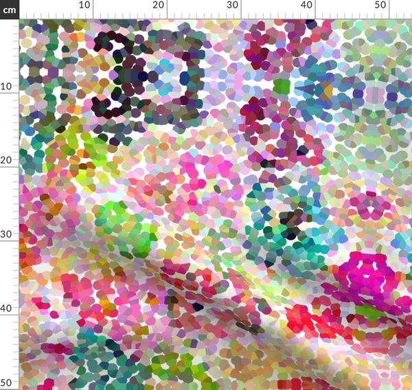 Colorful Pointillism Print Large Dot Spoonflower