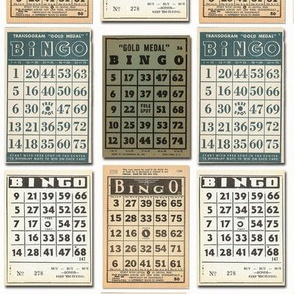 vintage bingo cards