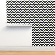 Heart & Chevron - Black/Green