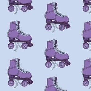 Girls Purple Roller Skate - 3" Repeat