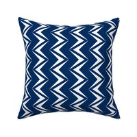 nested chevron modern white - navy