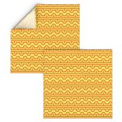 Semi Circle Chevron tracks orange - yellow